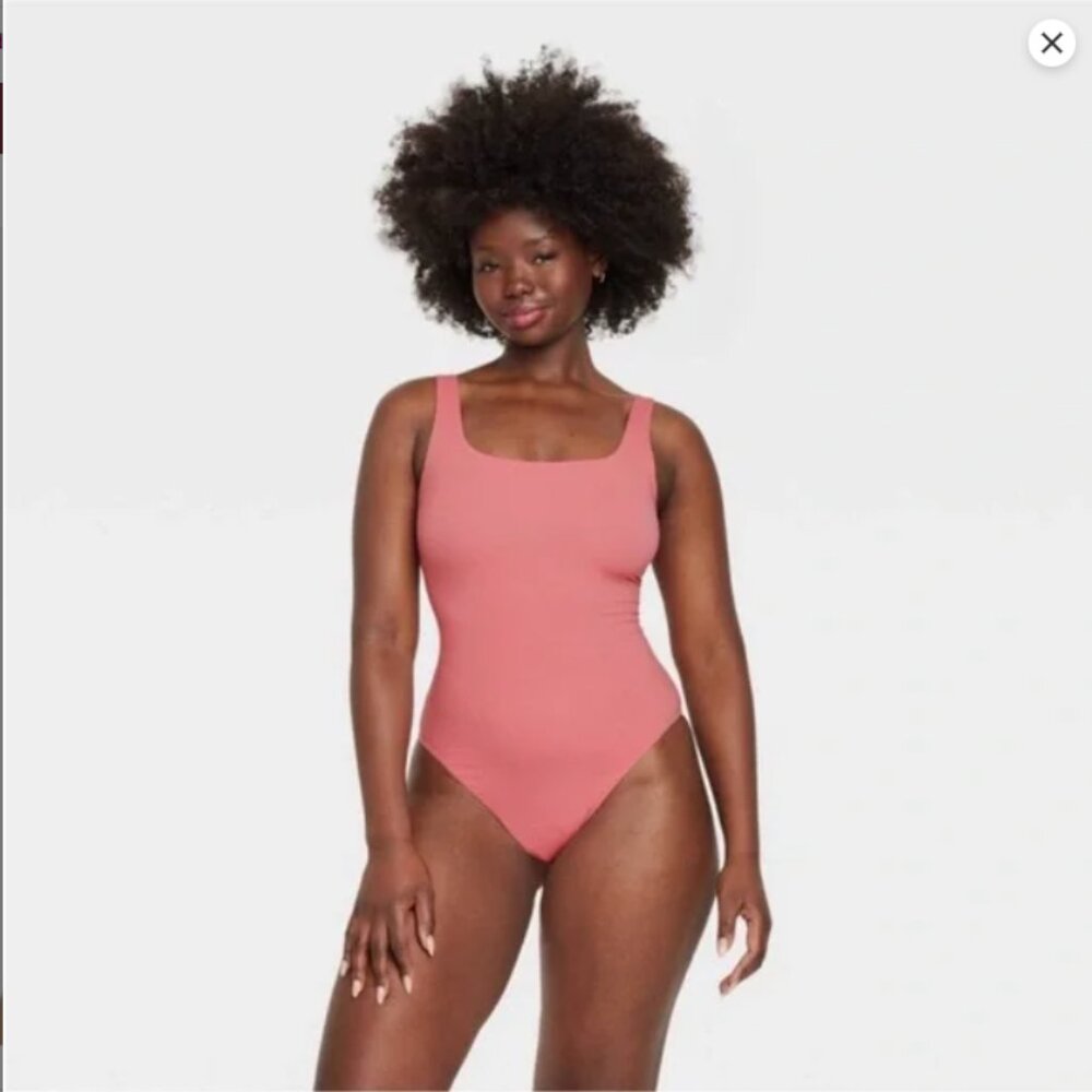 Women's Luxe 4-Way Stretch Tank Bodysuit - Auden™ Coral